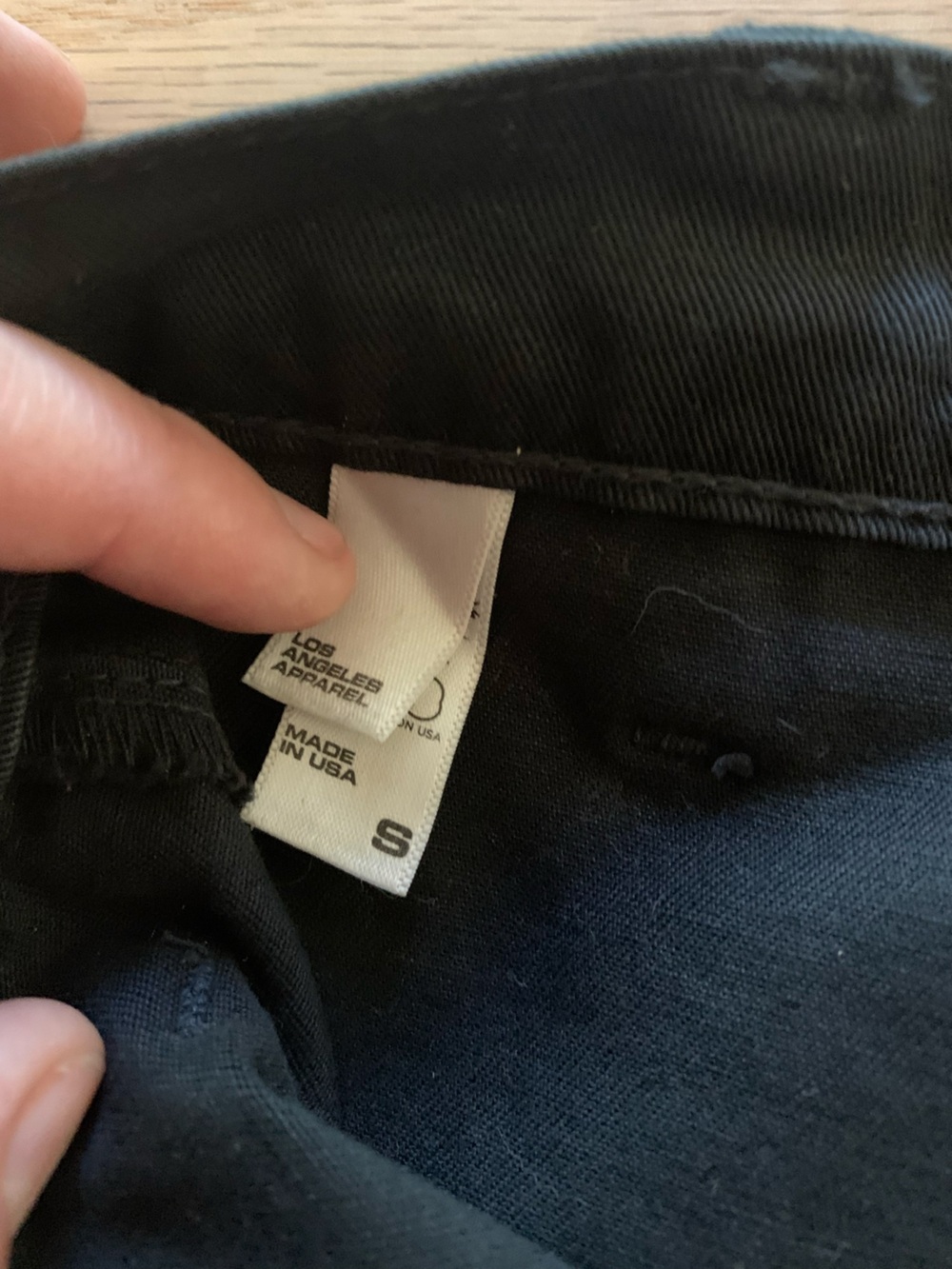 Los Angeles Apparel High-Waist Cotton Pleated Short - Black - Small - Picture 6 of 6